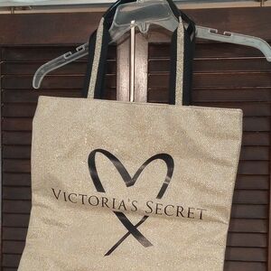 Victoria's Secret Gold Tote Bag